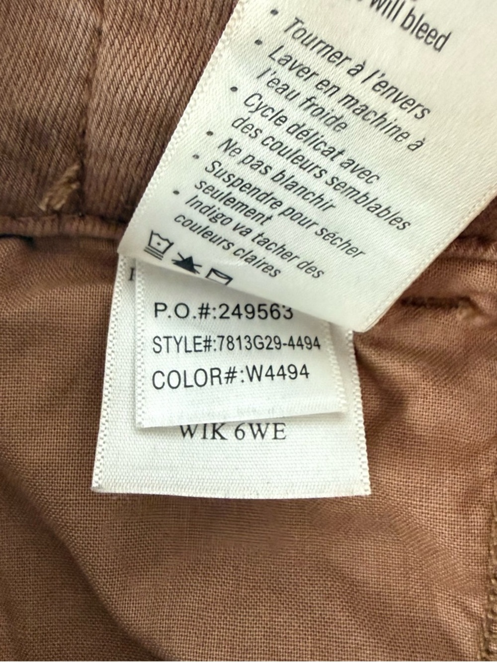 PAIGE Brooklyn Straight Ankle Pants Size 25 Brown High Rise Stretch - Picture 9 of 9